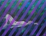 Träumerin, Oel/Acryl auf Leinwand, 80 x 120 cm, 2018